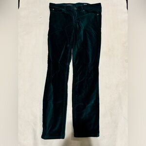 J.Crew forest green five pocket skinny corduroy